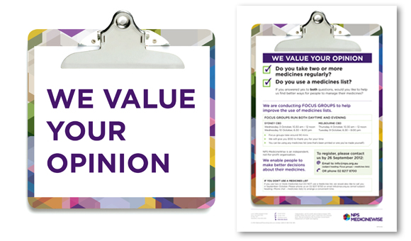 NPS - Focus Group Posters